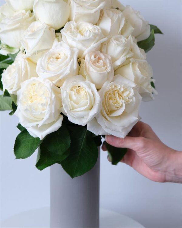 White Rose Bouquet - 24 Stems
