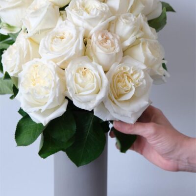 White Rose Bouquet - 24 Stems