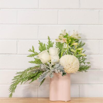 Wave Vase 22cm (Pink)