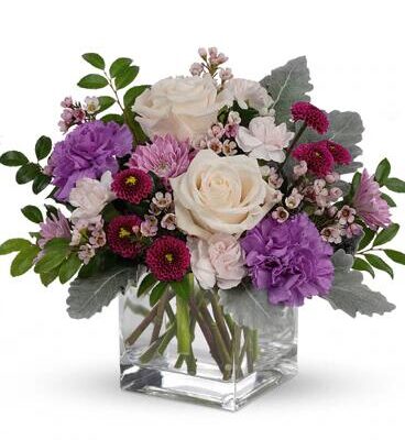 Serene Mum Flower Bouquet