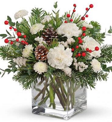 Gleaming Christmas Flower Bouquet