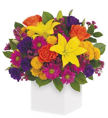 Rainbow Surprise Flower Bouquet
