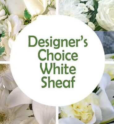 DC White Sympathy sheaf Flower Bouquet