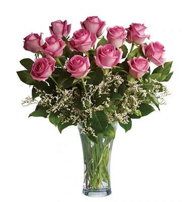 Perfect Pink Dozen Flower Bouquet